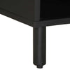 Schwarzer TV-Schrank Sotiris 80x33,5x46cm (Massivholz Mango)