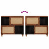 Beistelltisch Braun 80 x 33,5 x 75 cm