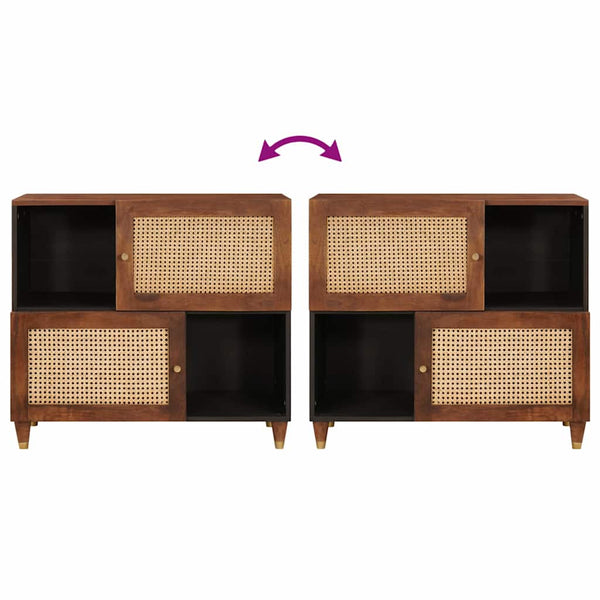 Beistelltisch Braun 80 x 33,5 x 75 cm