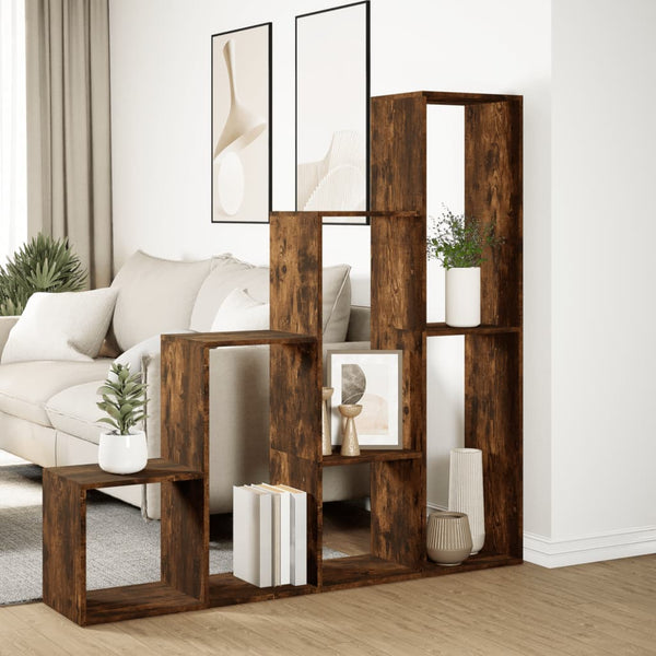 Raouche Raumteiler Imelda 143,5x29x143,5cm (4 Ebenen, Holz)