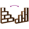 Raouche Raumteiler Imelda 143,5x29x143,5cm (4 Ebenen, Holz)