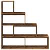 Raumteiler Imelda 143,5x29x143,5cm (4 Ebenen Altholz, Holz)