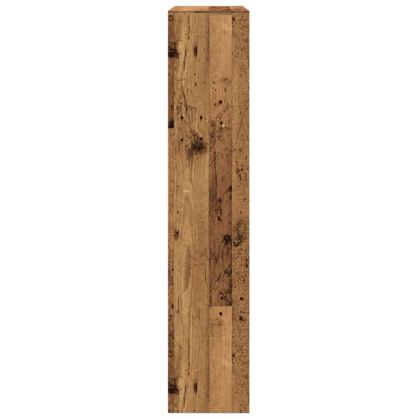 Raumteiler Imelda 143,5x29x143,5cm (4 Ebenen Altholz, Holz)