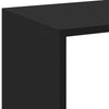 Schwarzer Raumteiler/Bücherregal Norhan 102x29x103,5cm (Holz)