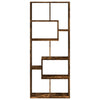 Raumeiler/Bücherregal Ghizzela aus geräucherter Eiche 67x25x161,5cm (Holz)