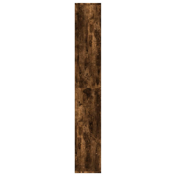 Raumeiler/Bücherregal Ghizzela aus geräucherter Eiche 67x25x161,5cm (Holz)