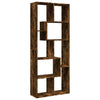 Raumeiler/Bücherregal Ghizzela aus geräucherter Eiche 67x25x161,5cm (Holz)