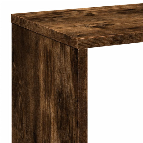 Raumeiler/Bücherregal Ghizzela aus geräucherter Eiche 67x25x161,5cm (Holz)