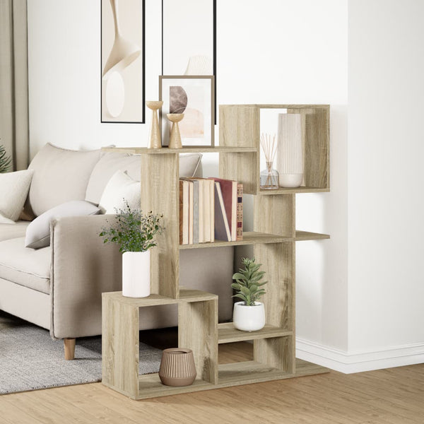 Sonoma Eiche Raumteiler/Bücherregal Adelhaida 92x29x112cm (Holz)