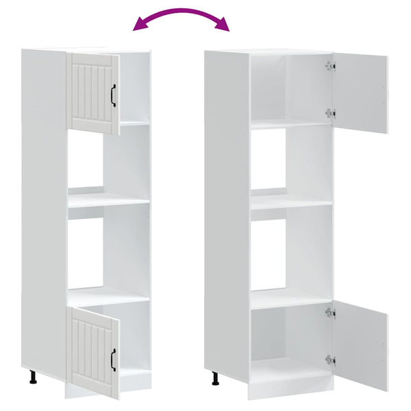 Weiße Küchenschränke Armie (2 Stk. aus Kalmar-Holz)