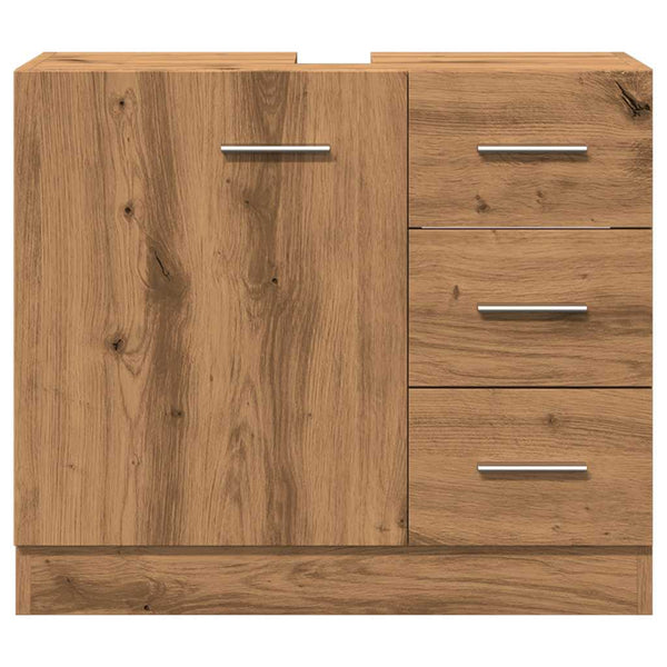 Artesaani Eiche Waschtischunterschrank Arethya 63x30x54cm (Holz)