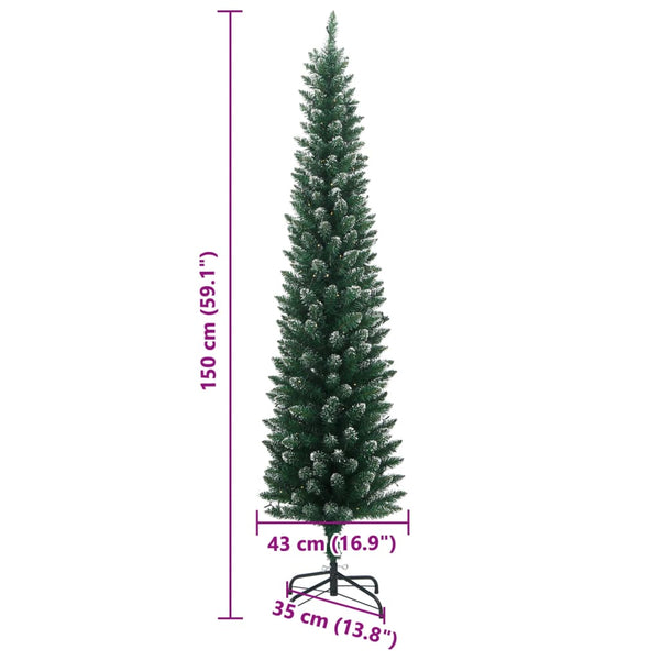 Kapea tekojoulukuusi Rosaria 150cm (150 led-valoa)