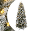 Künstlicher Weihnachtsbaum Nurtea 150cm (150 LED-Lichter und Schneeflocken)