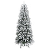 Künstlicher Weihnachtsbaum Nurtea 150cm (150 LED-Lichter und Schneeflocken)