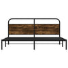 Bettrahmen Mirci 180x200cm Eiche Rauchgrau Metall