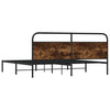 Bettrahmen Mirci 180x200cm Eiche Rauchgrau Metall