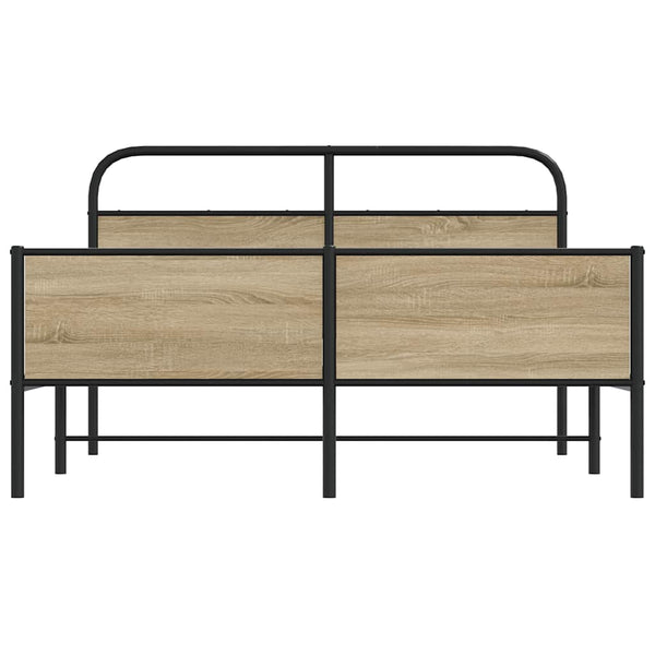 Metallbettgestell Mirci 180x200cm aus Rauchereiche