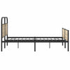 Metallbettgestell Mirci 180x200cm aus Rauchereiche