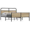 Metallbettgestell Mirci 180x200cm aus Rauchereiche