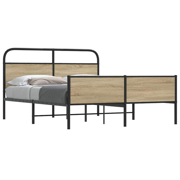 Metallbettgestell Mirci 180x200cm aus Rauchereiche
