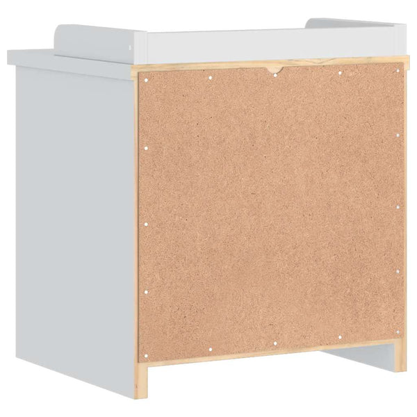 Weiße Flurbank Sandnes Lotzi 45x40x50cm (Kiefer)