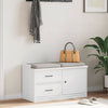Weiße Flurbank Sandnes Calid 87x40x50cm (Kiefer)