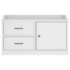 Weiße Flurbank Sandnes Calid 87x40x50cm (Kiefer)