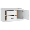 Weiße Flurbank Sandnes Calid 87x40x50cm (Kiefer)