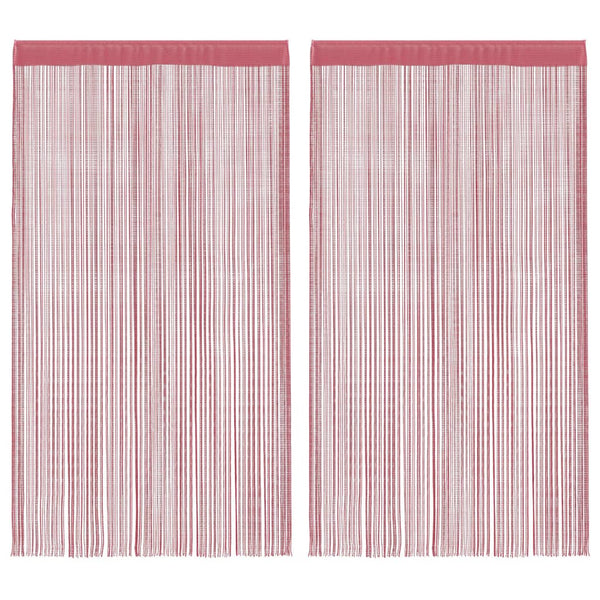 Pinkfarbene Stringvorhänge Norwood 140x250cm (2 St.)