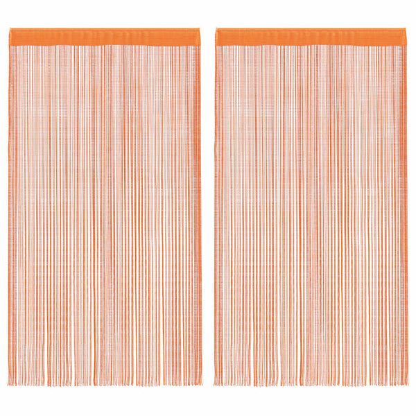 Orange Fadenvorhänge Norwood 140x250cm (2 St.)