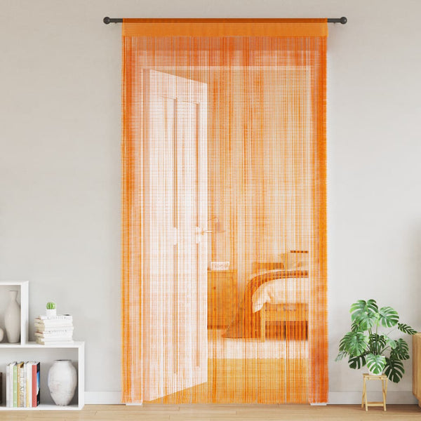 Orange Fadenvorhänge Norwood 140x250cm (2 St.)