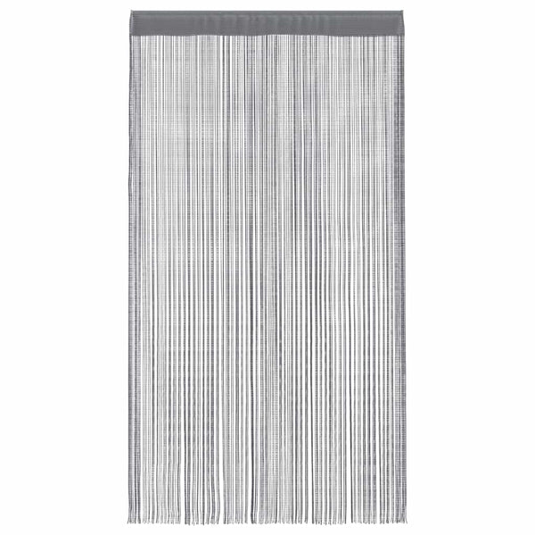 Anthrazitfarbene Fadenvorhänge Norwood 100x250cm (2 Stk.)