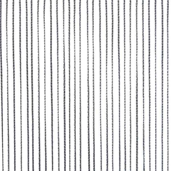 Anthrazitfarbene Fadenvorhänge Norwood 100x250cm (2 Stk.)