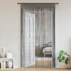 Anthrazitfarbene Fadenvorhänge Norwood 100x250cm (2 Stk.)