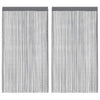 Anthrazit Fadenvorhänge Norwood 140x250cm (2 Stück)