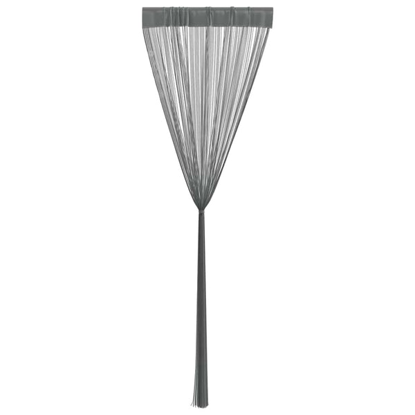 Anthrazit Fadenvorhänge Norwood 140x250cm (2 Stück)