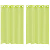 Apfelgrüne Voile-Scheibengardinen mit Ösen Lopina 140x175cm (2 Stk.)