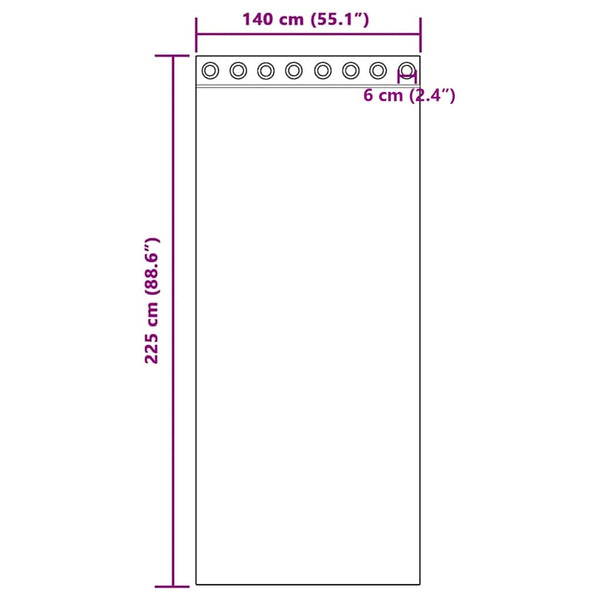 Omenanvihreä voileeverhot läpiviennillä Lopina 140x225cm (2 kpl)