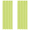 Apfelgrüne Voile-Ösenschals Lopina 140x260cm (2 Stück)