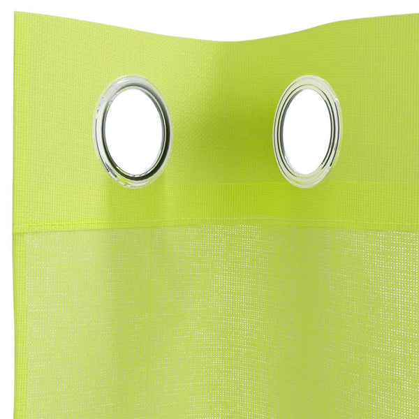 Apfelgrüne Voile-Ösenschals Lopina 140x260cm (2 Stück)