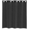Schwarze Voile-Schals mit Ösen Lopina 140x140cm (2 St.)