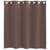 Ruskea voileeverhot läpiviennillä Lopina 140x140cm (2 kpl)