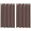Ruskea voileeverhot läpiviennillä Lopina 140x175cm (2 kpl)