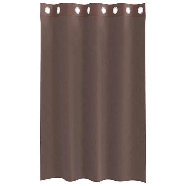 Ruskea voileeverhot läpiviennillä Lopina 140x175cm (2 kpl)