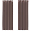 Ruskea voileeverhot läpiviennillä Lopina 140x260cm (2 kpl)