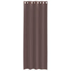 Ruskea voileeverhot läpiviennillä Lopina 140x260cm (2 kpl)