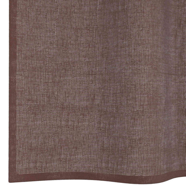 Ruskea voileeverhot läpiviennillä Lopina 140x260cm (2 kpl)
