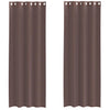 Ruskea voileeverhot läpiviennillä Lopina 140x300cm (2 kpl)
