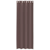 Ruskea voileeverhot läpiviennillä Lopina 140x300cm (2 kpl)