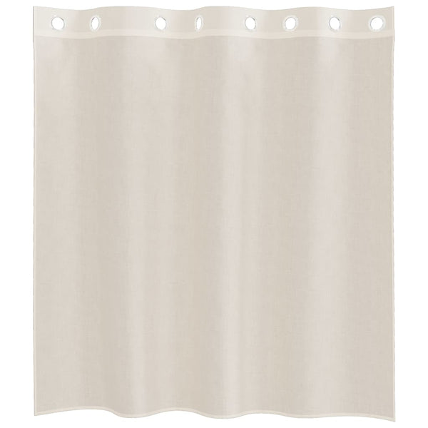Cremefarbene Voile-Vorhänge mit Schlaufen Lopina 140x140cm (2 Stück)